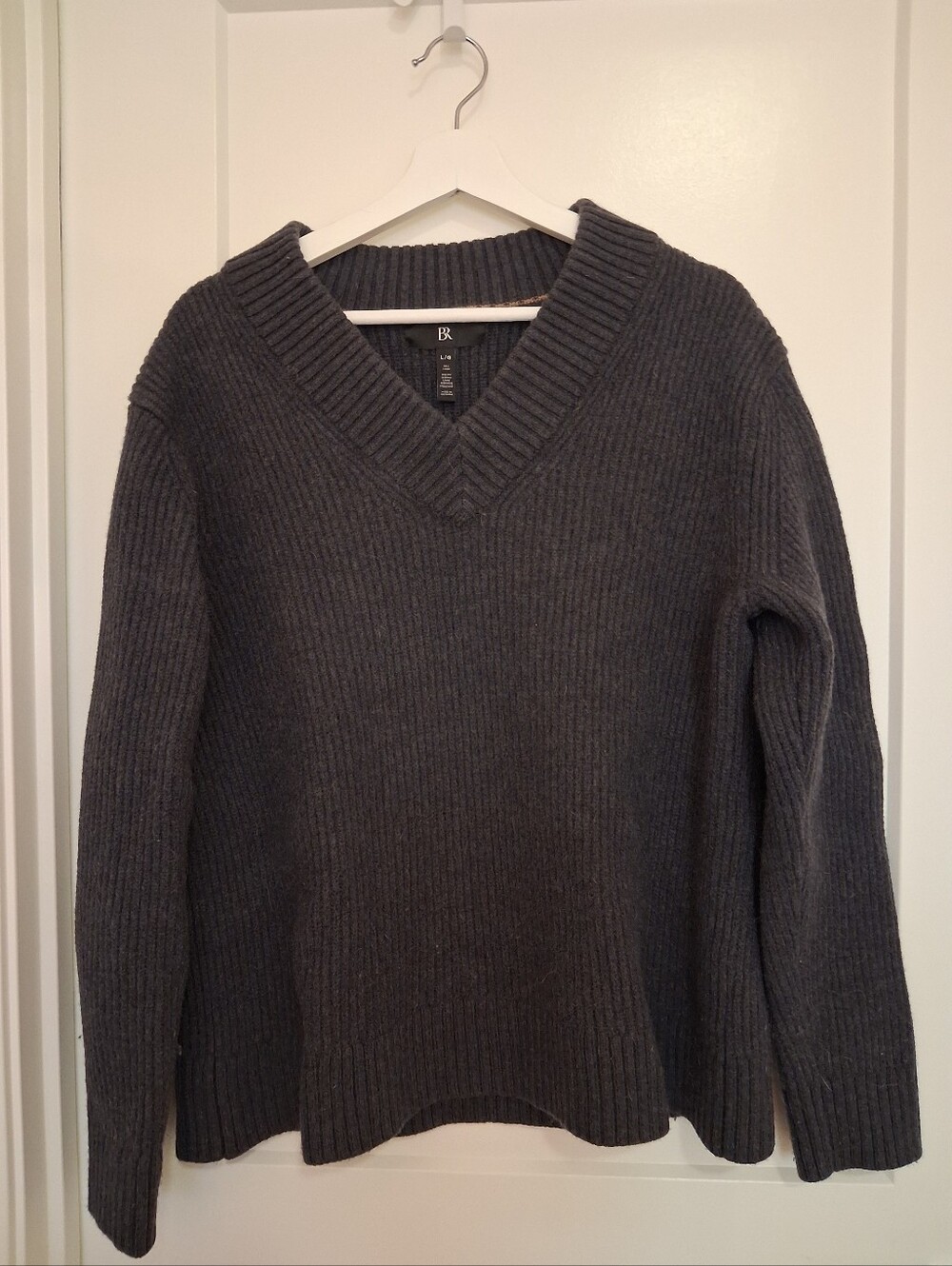 Grey Banana Republic Chunky Ribbed Sweater